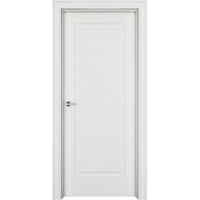 Дверь Офрам ДЕЛЬТА глухая, эмаль молочно-белая RAL 9010